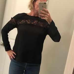 Annalee + Hope Black Blouse sz l